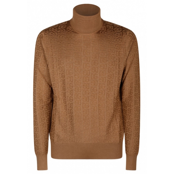 Dolce & Gabbana - Camel Brown Silk Knitted Top - Dolce & Gabbana Exclusive Luxury Collection