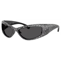 Swarovski - Wraparound Sunglasses - Black - Sunglasses - Swarovski Eyewear