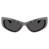 Swarovski - Wraparound Sunglasses - Black - Sunglasses - Swarovski Eyewear