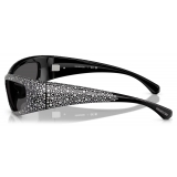 Swarovski - Wraparound Sunglasses - Black - Sunglasses - Swarovski Eyewear