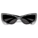 Swarovski - Wraparound Sunglasses - Black - Sunglasses - Swarovski Eyewear