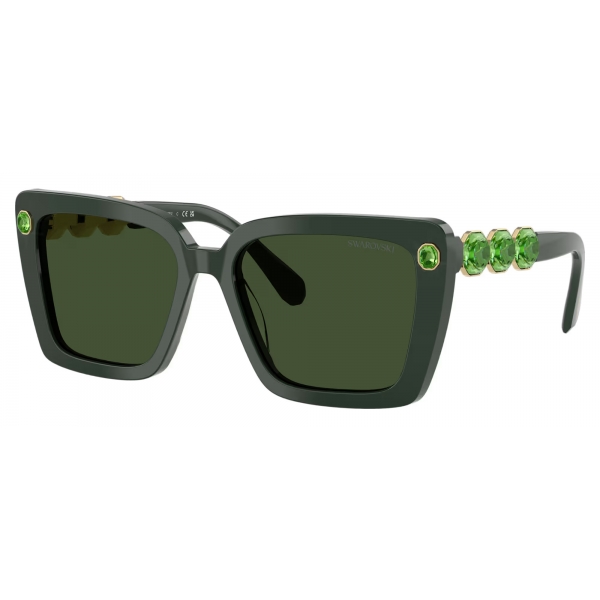 Swarovski - Occhiali da Sole Squadrati - Verde - Occhiali da Sole - Swarovski Eyewear