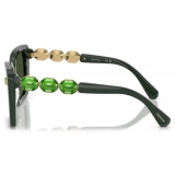 Swarovski - Square Sunglasses - Green - Sunglasses - Swarovski Eyewear