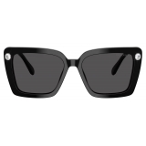 Swarovski - Square Sunglasses - Black - Sunglasses - Swarovski Eyewear