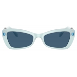 Swarovski - Rectangular Sunglasses - Blue - Sunglasses - Swarovski Eyewear