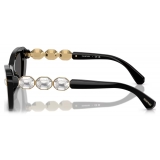 Swarovski - Rectangular Sunglasses - Black - Sunglasses - Swarovski Eyewear