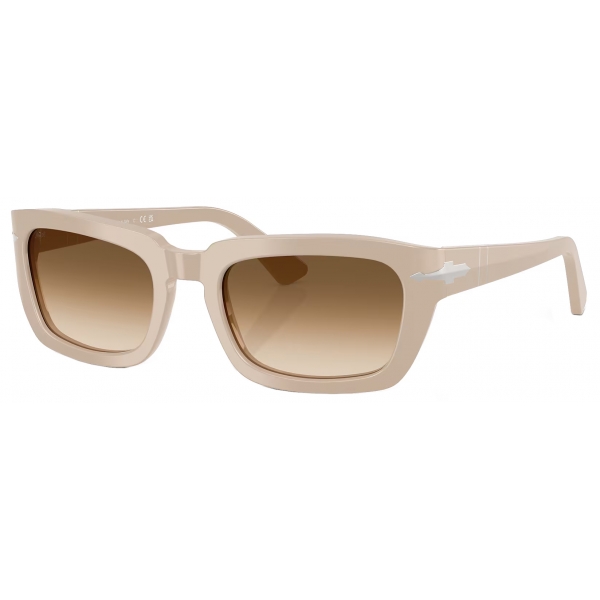 Persol - PO3367S - Beige Solido / Marrone Sfumato Trasparente - Occhiali da Sole - Persol Eyewear