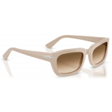 Persol - PO3367S - Beige Solido / Marrone Sfumato Trasparente - Occhiali da Sole - Persol Eyewear