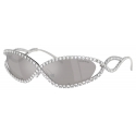 Swarovski - Wraparound Sunglasses - Silver - Sunglasses - Swarovski Eyewear