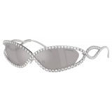 Swarovski - Wraparound Sunglasses - Silver - Sunglasses - Swarovski Eyewear