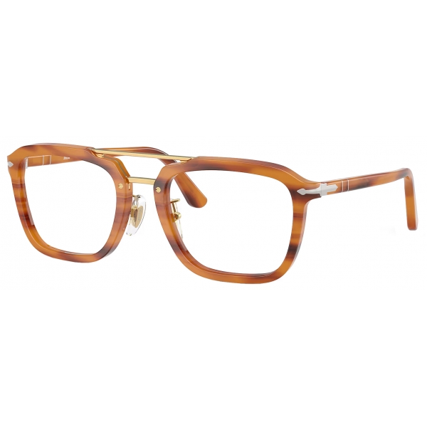 Persol - PO0204V - Senna Series - Marrone Striato - Occhiali da Vista - Persol Eyewear