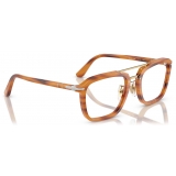 Persol - PO0204V - Senna Series - Marrone Striato - Occhiali da Vista - Persol Eyewear