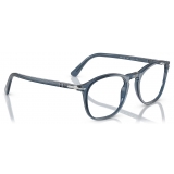 Persol - PO3007VM - Blu Denim Trasparente - Occhiali da Vista - Persol Eyewear