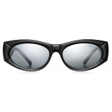 Tiffany & Co. - Occhiale da Sole Oval - Nero Specchio Grigio - Collezione Tiffany T - Tiffany & Co. Eyewear