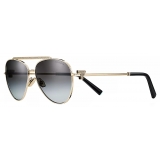 Tiffany & Co. - Occhiale da Sole Pilot - Oro Pallido Grigio Sfumato - Collezione Tiffany T - Tiffany & Co. Eyewear