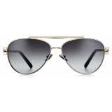 Tiffany & Co. - Occhiale da Sole Pilot - Oro Pallido Grigio Sfumato - Collezione Tiffany T - Tiffany & Co. Eyewear