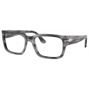 Persol - PO3315V - Striped Grey - Optical Glasses - Persol Eyewear