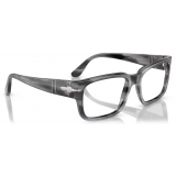 Persol - PO3315V - Striped Grey - Optical Glasses - Persol Eyewear