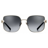 Tiffany & Co. - Occhiale da Sole Squadrati - Oro Chiaro Grigio Sfumate - Collezione Tiffany T - Tiffany & Co. Eyewear