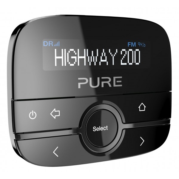 Pure - Highway 200 - In-Car DAB/DAB+ Radio Adapter with Music via Aux-In - High Quality Digital Radio
