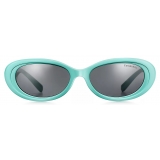 Tiffany & Co. - Oval Sunglasses - Tiffany Blue® Dark Gray -  Tiffany & Co. Eyewear