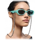 Tiffany & Co. - Oval Sunglasses - Tiffany Blue® Dark Gray -  Tiffany & Co. Eyewear