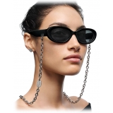 Tiffany & Co. - Oval Sunglasses - Black Dark Gray - Return to Tiffany® Collection - Tiffany & Co. Eyewear