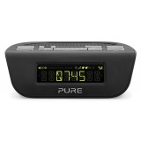 Pure - Siesta Mi Series 2 - Black - Bedside DAB and FM Digital Radio - High Quality Digital Radio