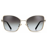 Tiffany & Co. - Occhiale da Sole Pilot - Oro Chiaro Grigio Sfumate - Collezione Tiffany T - Tiffany & Co. Eyewear