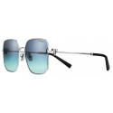 Tiffany & Co. - Occhiale da Sole Quadrati - Argento Tiffany Blue® - Collezione Tiffany T - Tiffany & Co. Eyewear