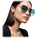 Tiffany & Co. - Occhiale da Sole Quadrati - Argento Tiffany Blue® - Collezione Tiffany T - Tiffany & Co. Eyewear