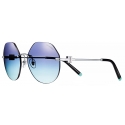 Tiffany & Co. - Occhiale da Sole Hexagonale - Argento Tiffany Blue® - Collezione Tiffany T - Tiffany & Co. Eyewear