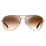 Tiffany & Co. - Pilot Sunglasses - Gold Gradient Brown - Diamond Point Collection - Tiffany & Co. Eyewear