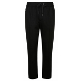 Dolce & Gabbana - Pantaloni Affusolati in Cotone Nero - Dolce & Gabbana Exclusive Luxury Collection