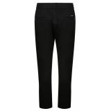 Dolce & Gabbana - Black Cotton Tapered Trousers - Dolce & Gabbana Exclusive Luxury Collection