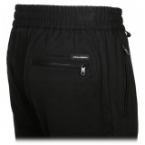 Dolce & Gabbana - Pantaloni Affusolati in Cotone Nero - Dolce & Gabbana Exclusive Luxury Collection