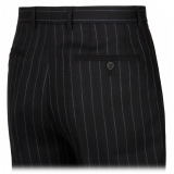 Dolce & Gabbana - Black Pinstripe Pants - Dolce & Gabbana Exclusive Luxury Collection