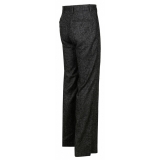 Dolce & Gabbana - Pantaloni in Lana Nera Fumosa - Dolce & Gabbana Exclusive Luxury Collection