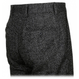 Dolce & Gabbana - Smoky Black Wool Trousers - Dolce & Gabbana Exclusive Luxury Collection