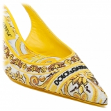 Dolce & Gabbana - Maiolica Pattern Slingback - Dolce & Gabbana Exclusive Luxury Collection