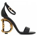 Dolce & Gabbana - Black Leather Sandals - Dolce & Gabbana Exclusive Luxury Collection