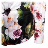 Dolce & Gabbana - Roseto Print Satin Shirt - Dolce & Gabbana Exclusive Luxury Collection