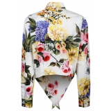 Dolce & Gabbana - Camicia Stampata con Giardino Multicolore - Dolce & Gabbana Exclusive Luxury Collection