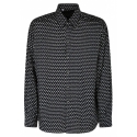 Dolce & Gabbana - Black and White Geometric Print Shirt - Dolce & Gabbana Exclusive Luxury Collection