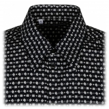 Dolce & Gabbana - Black and White Geometric Print Shirt - Dolce & Gabbana Exclusive Luxury Collection