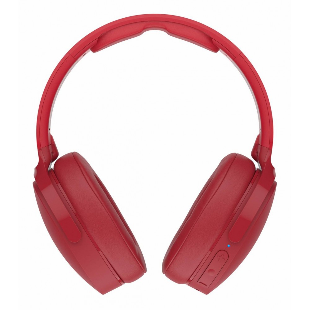 Skullcandy - Hesh 3 - Red - Bluetooth Wireless Over-Ear with Microphone - Noise Isolating Memory Foam - Avvenice