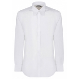 Dolce & Gabbana - Camicia in Poplin Bianco - Dolce & Gabbana Exclusive Luxury Collection