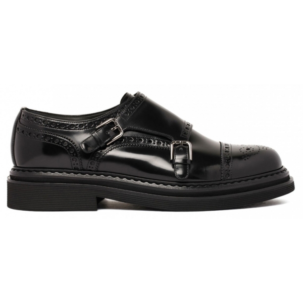 Dolce & Gabbana - Black Monk Shoes - Dolce & Gabbana Exclusive Luxury Collection