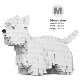 Jekca - West Highland White Terrier 01 - Big - Lego - Sculpture - Construction - 4D - Brick Animals - Toys