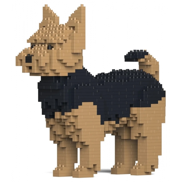 Jekca - Yorkshire Terrier 01 - Big - Lego - Sculpture - Construction - 4D - Brick Animals - Toys